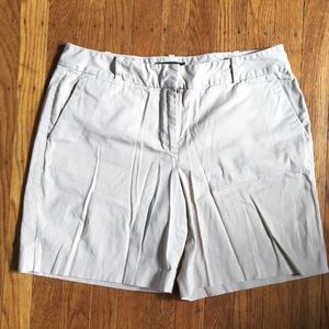 Talbots khaki Bermuda shorts, size 8 (34” waist)